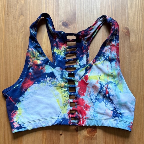 Zumba Fitness Tie-Dye Sports Bra - Multicolor - Picture 1 of 2